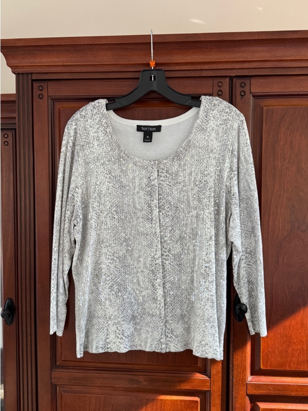 WHBM Long-Sleeve Women's cardigan with sequins, XL